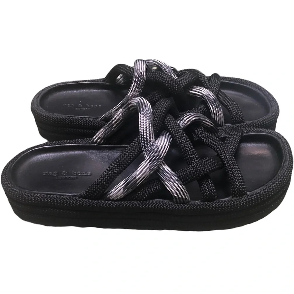 RAG & BONE KRIS ESPADRILLE SLIDE SANDALS